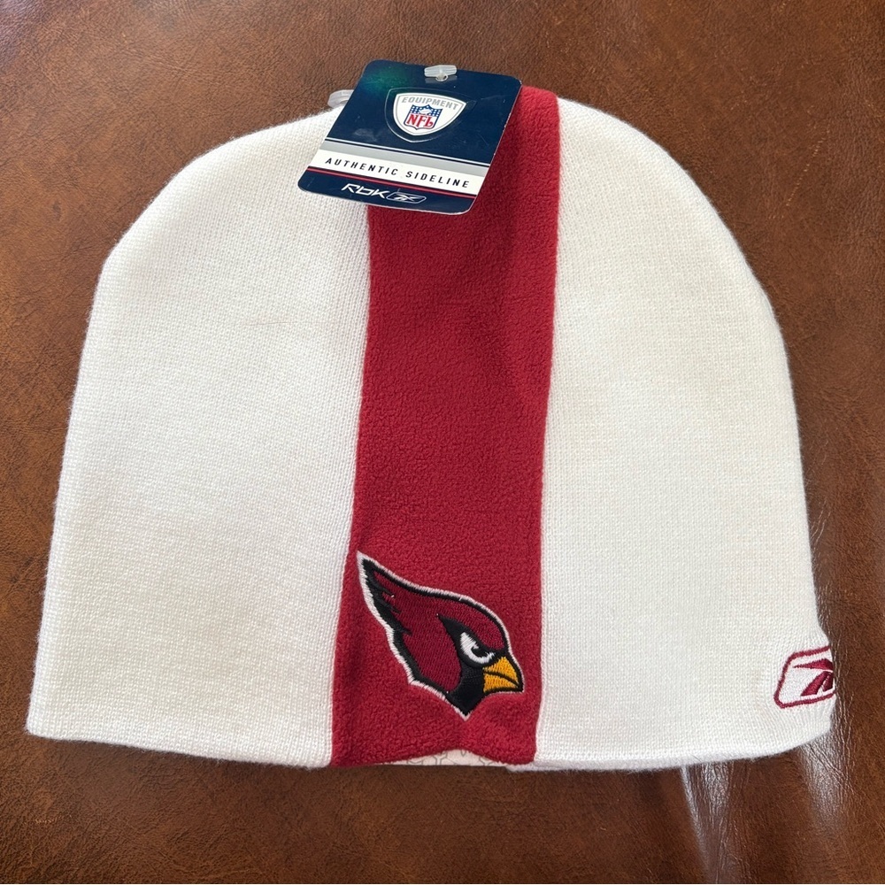 Reebok NFL Cardinals Beanie - Red and White